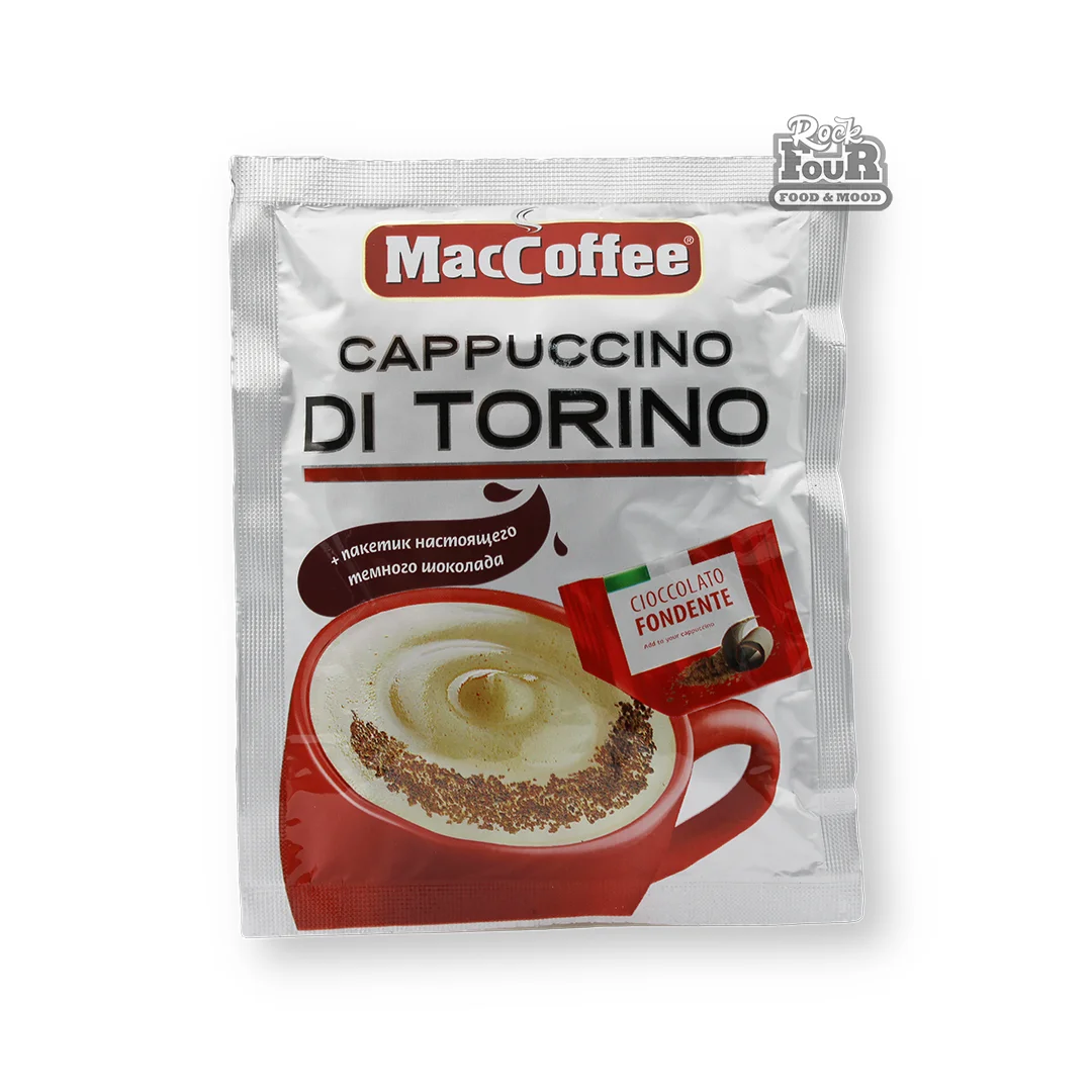 Instant coffee drink "MacCoffee Cappuccino Di Torino" with bitter chocolate 25.5g